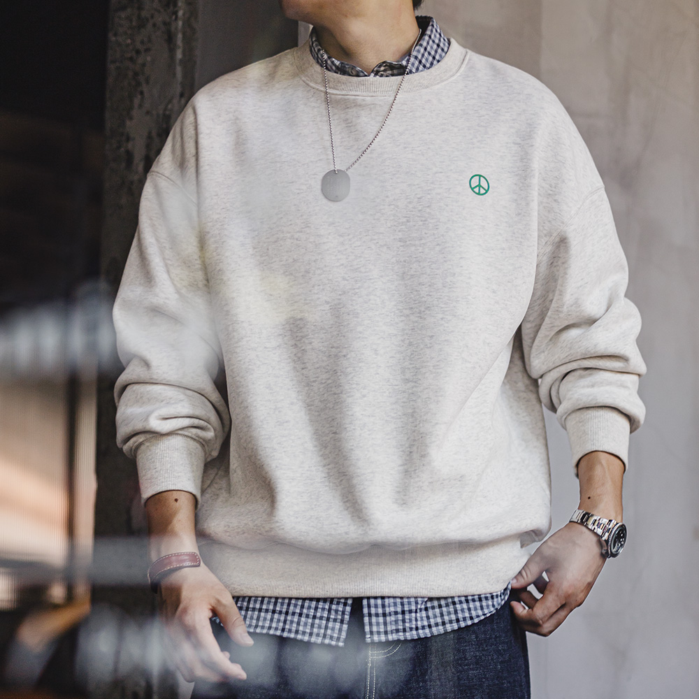Undershirt Crew Neck - Maden Felpa con cappuccio girocollo grigia
