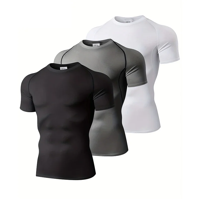 T Shirt Tight Fit - Confezione da 1/3 Abbigliamento a compressione
