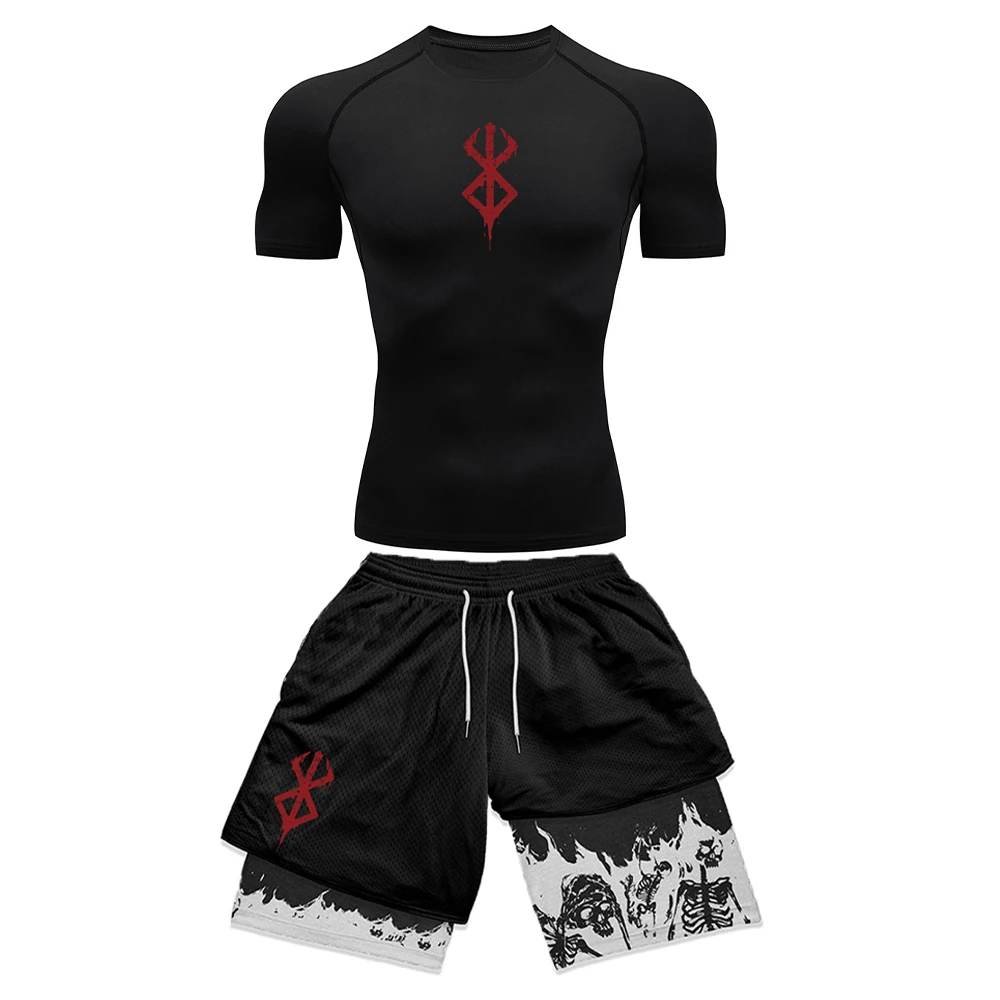 Compression Shorts Athletes - Completo da uomo con stampa 3D